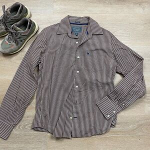 Abercrombie‎ and Fitch Y2K Muscle Button Up Men's L Color Brown